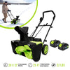 Steelite 2x21V Cordless Snow Blower,  20" Snow Thrower with Brushless Motor,850 lbs/Min Electric Snow Remove Machine with 2 x4.0 Ah Batteries & Charger