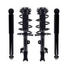 Set 4 Front Quick Complete Strut-Coil Spring-Rear Shock For 2014-2016 Toyota Highlander V6