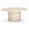 TOV Furniture Blossom Washed Travertine Finish Indoor/Outdoor Coffee Table