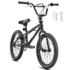 KFFKFF BMX Cycle, Freestyle Bike with 20-Inch Wheels, BMX Racing Cycle with 360° Rotator and Four Pegs, Suitable for Novice to Skilled Riders, BMX Bikes for Teens and Adults