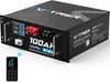 VATRER POWER 12V 100AH Low Temp Cutoff LiFePO4 Deep Cycle Battery with 1280W, Built-in 100A BMS, 5000+ Cycles Rechargeable Lithium Battery, Perfect for RV/Camper, Marine, Solar.