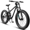 Ambifirner 26" Fat Tire Mountain Bike with Full Suspension - 4" Wide All-Terrain Tires & Shimano 21-Speed Drivetrain - Outdoor Bike for Men/Women 85% Pre-Assembled Durable Design