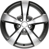 Remanufactured Machined Medium Charcoal Metallic Aluminum Wheel 17 x 7 9596799 fits 2008-2012 Chevrolet Malibu