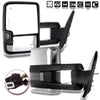 SCITOO Towing Mirrors Tow Mirrors Chrome Truck Mirrors fit for 2007-2014 for Chevy Silverado for GMC Sierra (07 for New Body) with Pair LH RH Power Adjusted Heated Turn Signal Light Light