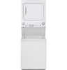 GE Unitized Spacemaker 3.8 DOE cu. ft. Stainless Steel Washer and 5.9 cu. ft. Gas Dryer
