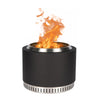 Muskoka 19.5" Stainless Steel Smokeless Wood Burning Fire Pit with Protective Cover