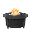 Solo Stove Fire Pit Surround Tabletop, Small | Elevation for Ranger and Bonfire Wood burning Outdoor Fire Pit, Powder-Coated Steel/ UV-Resistant Outdoor Fabric, Dimensions (HxDia): 20 x 42 in, Black