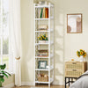 Tribesigns 78.7 Inches Tall Narrow Bookshelf, Freestanding 7-Tier Bookcase, Skinny Corner Storage Organizer for Home Office