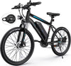 TotGuard Electric Bike for Adults, 26" Ebike 350W Adult Electric Bicycles, Electric Mountain Bike with 36V 10.4Ah Battery, Suspension Fork, Shimano 21 Speed Gears