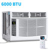 Missky 6000 BTU Air Conditioners Window Unit, Efficient Cooling Small Window AC Units with Remote Controlled, Cools Rooms up to 250 Sq.ft, White