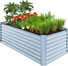 Gloaa 6x3x2ft Outdoor Metal Raised Garden Bed, Deep Root Box Planter for Vegetables, Flowers, Herbs, and Succulents w/ 269 Gallon Capacity��Sage Green ��