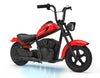 Huloretions Electric Dirt Bike, 15 Mph & 150lb Max, 24V Ride On Toy for Big Kids w/Led Lights & Power Display, 300W Chain-Driven Motor, Two Speed, Handbrake, Leather Seat, 12" Air-Filled Tires, Black