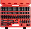 NEIKO 02471A Impact Socket Set, 3/8�� Drive, 67 Piece, Metric and Standard Master Socket Set with Shallow & Deep Sockets, Ratchet, Swivel Sockets, Extension Bars, Adapters, Cr-V & Cr-Mo