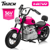 Track 7 36V Electric Dirt Bike for Kids, 350W Ride on Motorcycle with Twist Grip Throttle, Hand-Operated Brakes, Key Start, Off-Road Motocross Speed Up to 15 mph, Age 8+, White