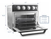 Elite Gourmet Deluxe Air Fryer Oven 25qt, Black - Fast Fry, Bake, Roast, Dehydrate