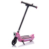 LHYY Ride On Electric Scooter With Kickstand,Scooter Bell,Faster Speed And Longer Usage Time,Rear Brake,Wider Pedal,Non-Slip Handle,Colorful LED Lights,5.59-6.84 MPH For 6+.