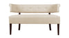 Jennifer Taylor Home Jared Roll Arm Tufted Polyester Fabric Bench, Sky Neutral Beige