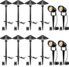 SUNVIE LED Landscape Lights Low Voltage Pathway Lights 12V Aluminum Lighting Kits with Stake Waterproof for Walkway Yard Garden, 12 Pack with Connectors