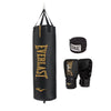 Everlast Durable Heavy Punching Bag Kit, Black �?with Elite Cardio Gloves & Hand Wraps