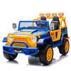 Joyracer 24 Volt Ride on Toys for Big Kids, Licensed Angry Birds Ride on Truck with Remote, 2 Seater 4WD Electric Ride ons with Shovel, Bluetooth, Lights, Power Car Wheels for 3-8, 130lbs, Green