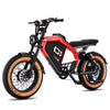 Luckeep M5 Electric Bike for Adults/Teen, 1500W Peak Motor, Max 32MPH,48V 15AH Battery, Max 60 Miles Electric Motorcycle for Mountains,20" Fat Tire Electric Dirt Bike,Sand,Road,Full Suspension