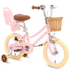 XJD Girls Bike for Toddlers and Kids Ages 2-12 Years Old,12 14 16 Inch Kids Bike with Training Wheels & Basket, 20 Inch Girls Bicycle with Handbrake & Kickstand
