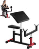 VEVOR Preacher Curl Bench, Strength Training Biceps Machine, Max load 440 LBS Home Gym Equipment, Seated Arm Isolated Barbell Dumbbell Bicep Station, Adjustable Weight Benches for Home Gym