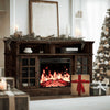 Electric Fireplace TV Stand for 75�� TVs Fireplace Entertainment Center TV Console Table with 23�� Fireplace, Holds up to 200 lbs