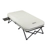 Coleman Cot and Thick Queen Air Mattress Combo Side Tables, Pump Included