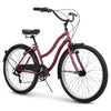 26" Huffy Lockland Cruiser Bike, 7-Speeds, Padded Saddle, Pink, Ages 12+