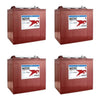 Trojan T-105 �C 6V 225Ah Deep Cycle Golf Cart Batteries (Pack of 4)