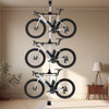 Vertical Bike Storage Rack 3 Bicycles Bike Stand Adjustable No Drilling Bike Rack Garage Space-Saving Rack for Road MTB Hybrid Bicycles