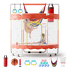 Huracan 60" Toddler Trampoline Mini Trampoline for Kids with Enclosure Net 5FT Mini Trampoline with Swing Sandbag Basketball Hoop for Kids, Boys & Girls,440Lbs Pink