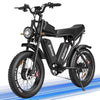 1500W MTB Electric Bicycle 48V 20Ah Removable Battery E-Bike，Electric Bike for Adults 20" Fat Tire Electric Motorcycle, Shimano 7 speed Full Suspension Mountain Bike UL2849