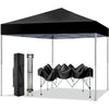 GVDV Canopy Tent, 10x10 ft Easy Pop up Outdoor Canopy Tent, Portable Straight Leg Gazebo Instant Canopy, Blue