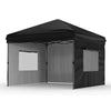 Telyswee 10x10FT Pop Up Canopy Tent, Folding Tent Shelter with 3 Removable Sidewalls, Easy Setup Outdoor Canopy, Height Adjustable Shelter Gazebos