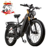 Dual Motors AWD 2000W Electric Bike for Adult 26'', UL2849 48V 30AH Removable Battery E-mountain bike 4.0 Fat Tire up to 35MPH&120Miles Long Range Off-road Ebike Beach Dual Hydraulic&Brakes E-Bicycle
