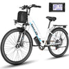 Gocio 26" Electric Bike for Adults, 500W Electric Cruiser Bike, 48V/7.8Ah Removable Battery, 7 Speed, City Commuting E-bike, UL2849