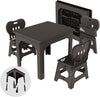 UNICOO® Kids Folding Table and Chairs Set, Height Adjustable Kids Folding Table Compact Design, Kids Table and Chairs Foldable, Picnic Table, Perfect for Playrooms, Classrooms, and Outdoor
