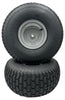 Set of 2 - Silver 20x8.00-8 Lawn Mower Tire with Rim - Fits on 3/4 Inch Axle