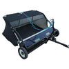 Yard Tuff 48" Quick Assembly Tow Lawn Sweeper for Debris and Leaves, Blue