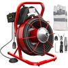 VEVORbrand Drain Cleaning Machine 75ft x 3/8 in Drain Cleaner Machines 250W Electric Drain Auger for 1" to 4" Pipes Electric Drain Snake Sewer Snake Drill w/ Cutters & Glove