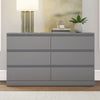 Brindle 6 Drawer Dresser, Gray Oak, by Hillsdale Living Essentials