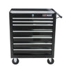 Aukfa Tool Chest, 24.5 in 7-Drawer Steel Rolling Tool Box on Wheels for Workshop Garage, Red