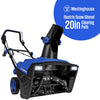 Westinghouse WSnow20 Corded Snow Blower 20 Inch, Steel Auger, Dual LED Lights, 1800 Watt Motor, Electric Snow Blower with 25ft Throwing Distance, Plows 680lbs/min, Adjustable Chute
