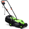 Kadyn 14 Inch Electric Push Lawn Corded Mower with Grass Bag-Green