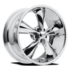 Foose 1PC Aluminum Rim F105 LEGEND 20X10in Chrome Plated Finish, F105200090+20