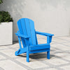 Westintrends Outdoor Folding HDPE Adirondack Chair, Patio Seat, Weather Resistant, Dark Brown