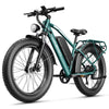 Jasion EB5 MAX Electric Bike for Adults, 750W Electric Mountain Bike with 48V 15Ah Battery, 26'' Fat Tire Off-Road Ebike, 28MPH Shimano 7 Speed Bicycle UL2849