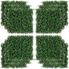 DUOSONG Outsunny Grass Wall Panels, 20" X 20" Artificial Grass Wall Decor,Greenery Backdrop Panels Wall For Outdoor, Indoor, Garden, Fence, Backyard, Fresh Green Green POLYETHYLENE Garden & Outdoor